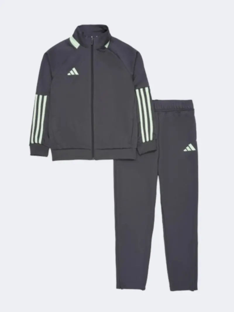 Adidas Sere Boys' Sportswear Track Suit – Grey Spark & White 1