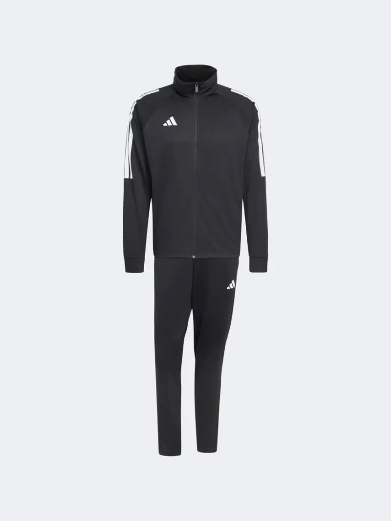 Adidas Sereno Men’S Sportswear Tracksuit – Sleek Black & White Matching Set 1