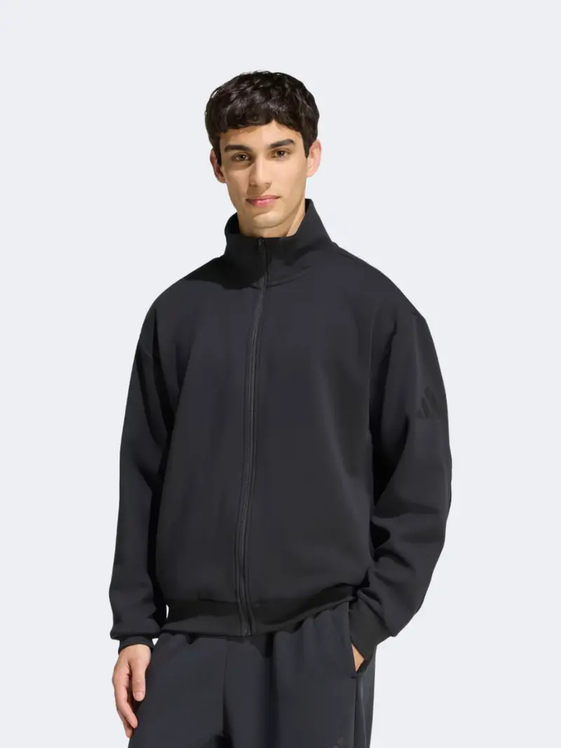Adidas Soft Lux Men'S Black Track Jacket 1