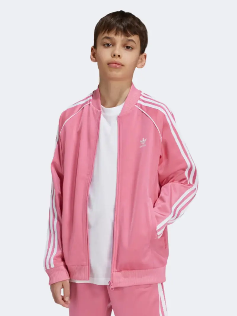 Adidas Sst Track Jacket – Girls’ Original Sportswear Top (Rose Tone) 1
