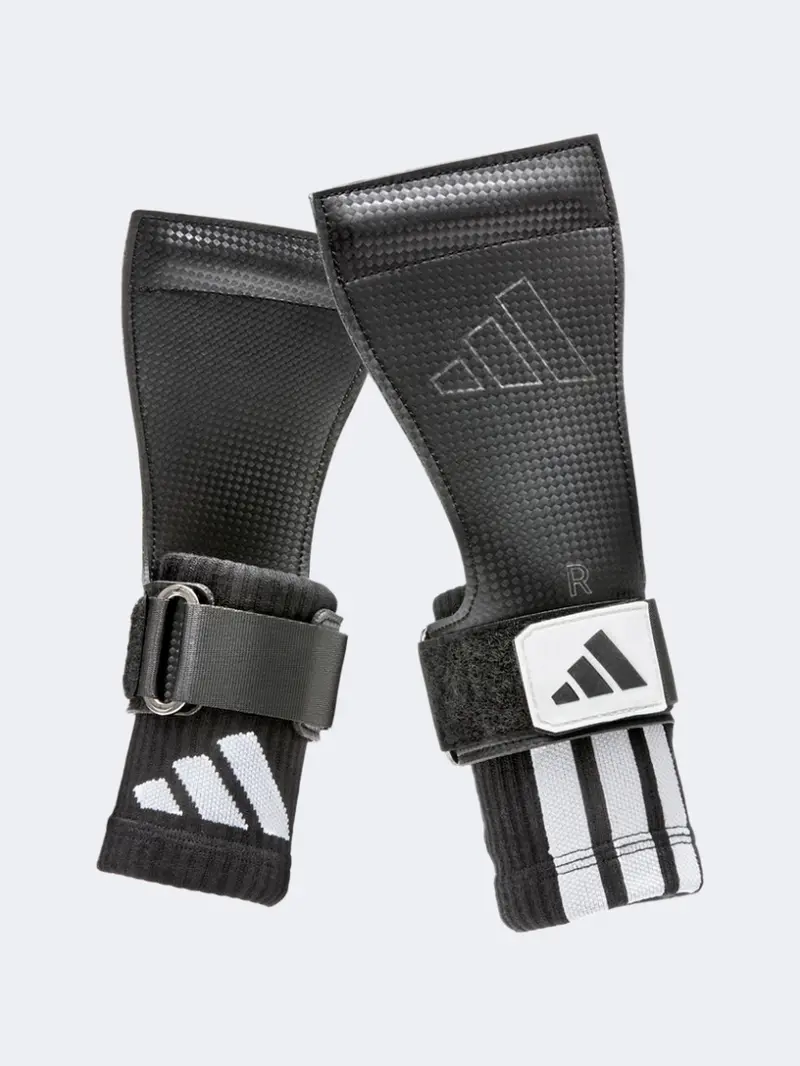 Adidas Unisex Lifting Grips – Large/X-Large, Black And White 1