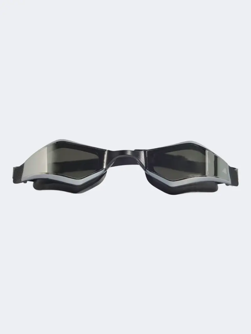 Adidas Unisex Ripstream Speed Swim Goggles – Black With Metallic Silver Frame 1