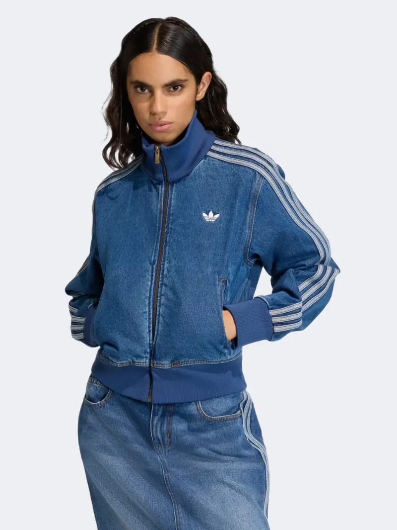 Adidas Vintage Denim Firebird Track Jacket For Women 1