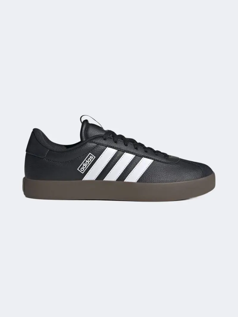 Adidas Vl Court 3.0 Men’S Sport Shoes – Black, White, And Gum Sole 1
