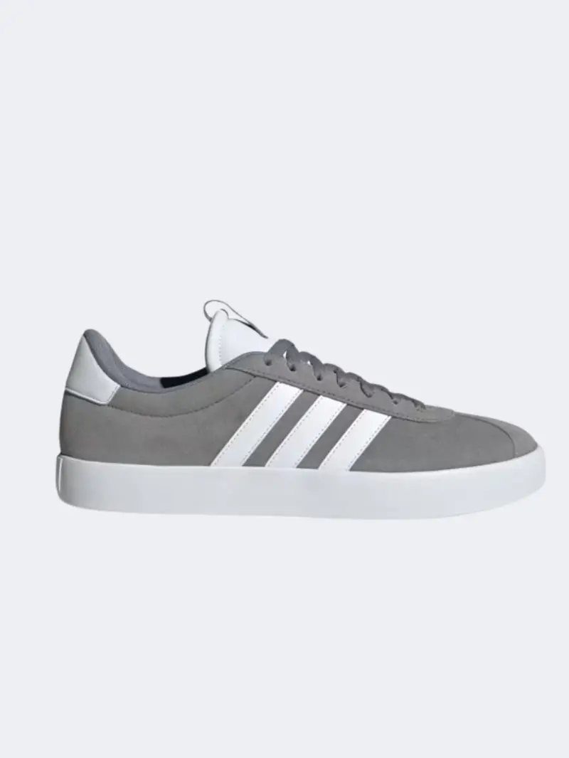 Adidas Vl Court 3 Men’S Grey-And-White Sportswear Shoes 1