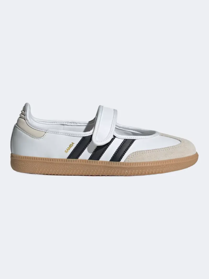 Adidas Women'S Samba Jane Ballerina Flats – Cloud White Retro Style 1