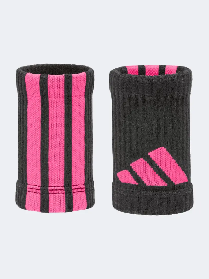 Adidas Women'S Wrist Support Band – Black With Pink Trim 1