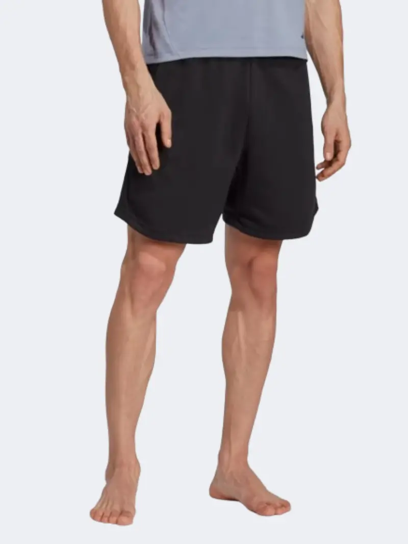 Adidas Yoga Base Men'S Black & Carbon Training Shorts 1