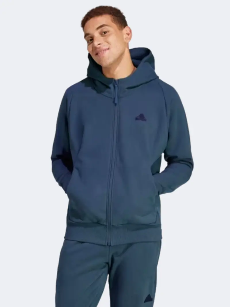 Adidas Z.N.E. Men'S Hooded Sweatshirt For Active Lifestyles – Legend Ivy 1