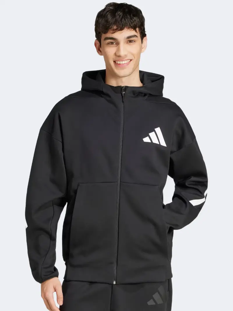 Adidas Z.N.E. Men'S Sportswear Hoodie – Black 1