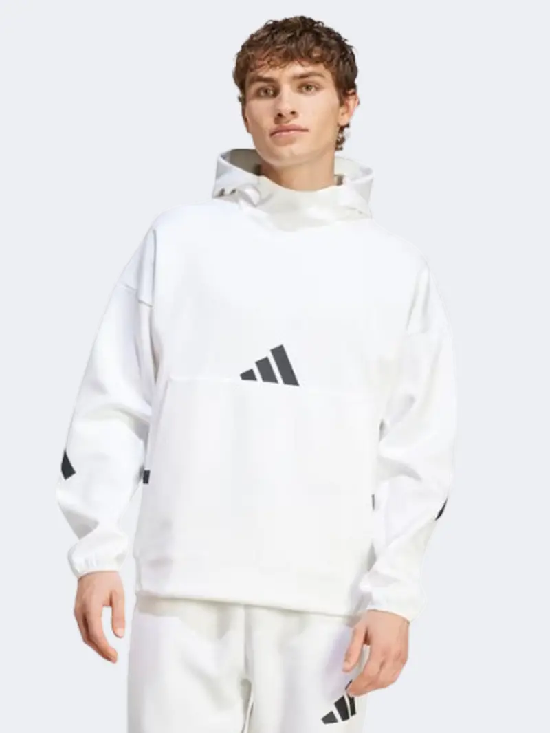 Adidas Z N E Premium White Hoodie For Men 1