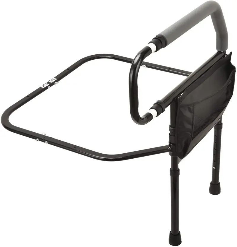 Adjustable Bed Rail Grab Bar: Universal Support Handle For Twin To King Beds 1