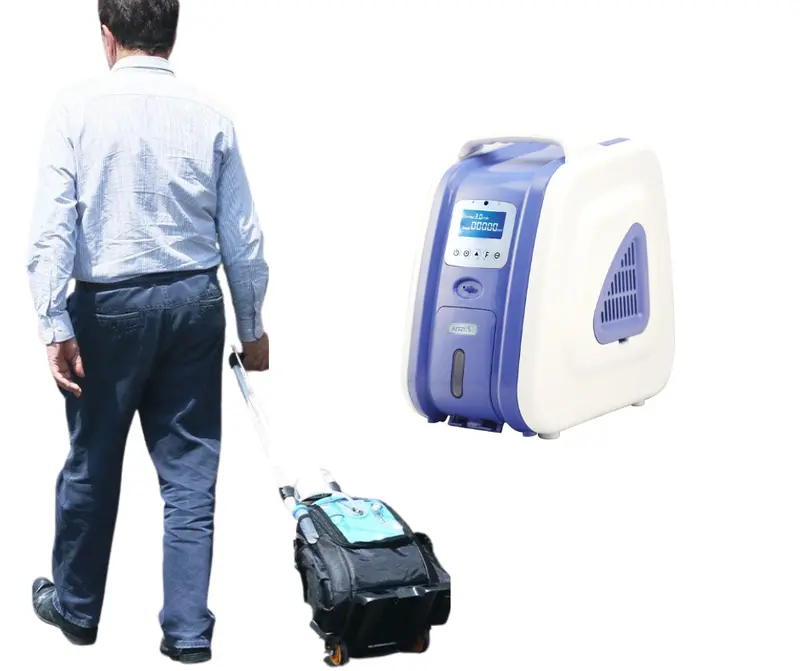 Adjustable Trolley-Mounted Medical Oxygen Concentrator – 1–3 L/Min Continuous Flow 1