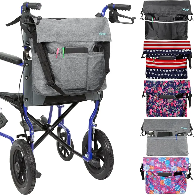 Adjustable Wheelchair Storage Bag – Hang-On Backpack For Walkers And Mobility Chairs 6