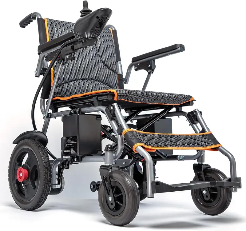 Airline-Approved Electric Wheelchair: All-Terrain, Foldable, With Sos Alert & 9-Mile Cruise Range (Model Md129906) 1