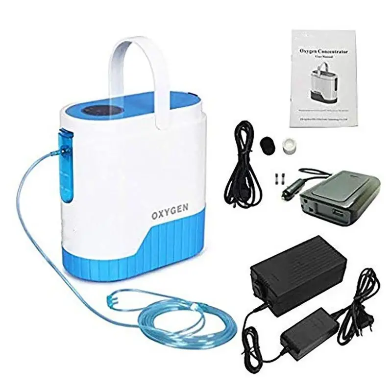 All-Day Portable Oxygen Concentrator – 1–5 L/Min Continuous Flow, Battery + Trolley Kit 1