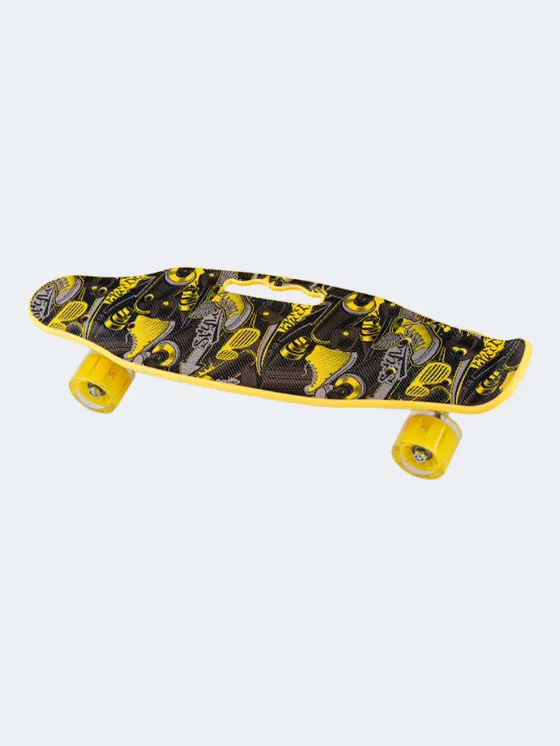 Aln Skateboard Deck – Yellow And Black 1