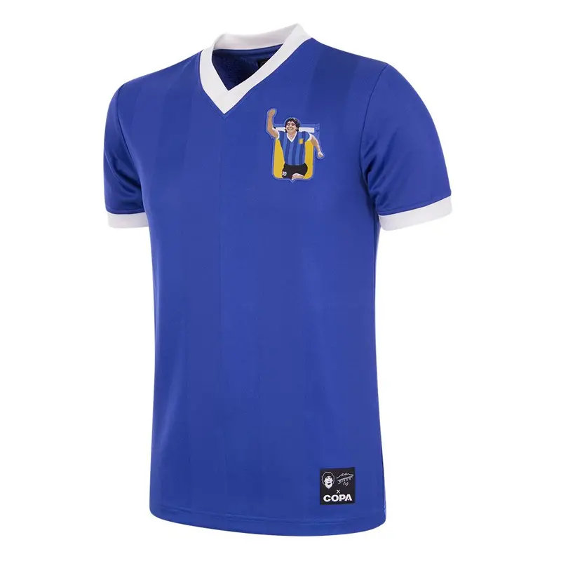 Argentina Copa X Maradona Away Jersey – 1986 Retro Football Shirt 1