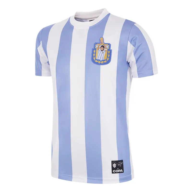 Argentina Copa X Maradona Home Jersey – 1986 Retro Football Shirt 1