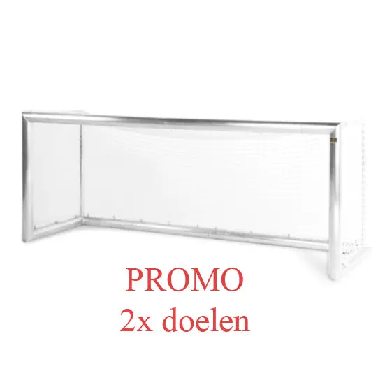 Avyna Dual Aluminum Soccer Goals Set – 250X100 Cm With Matching Nets 1