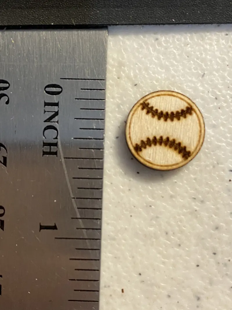 Baseball-Inspired Stud Earring 1