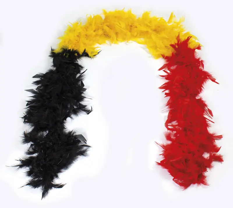 Belgian Tricolor Boa – Football Supporter Accessory 1