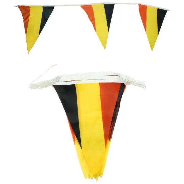 Belgium Flag Bunting – 6.5-Meter Outdoor Decoration 1