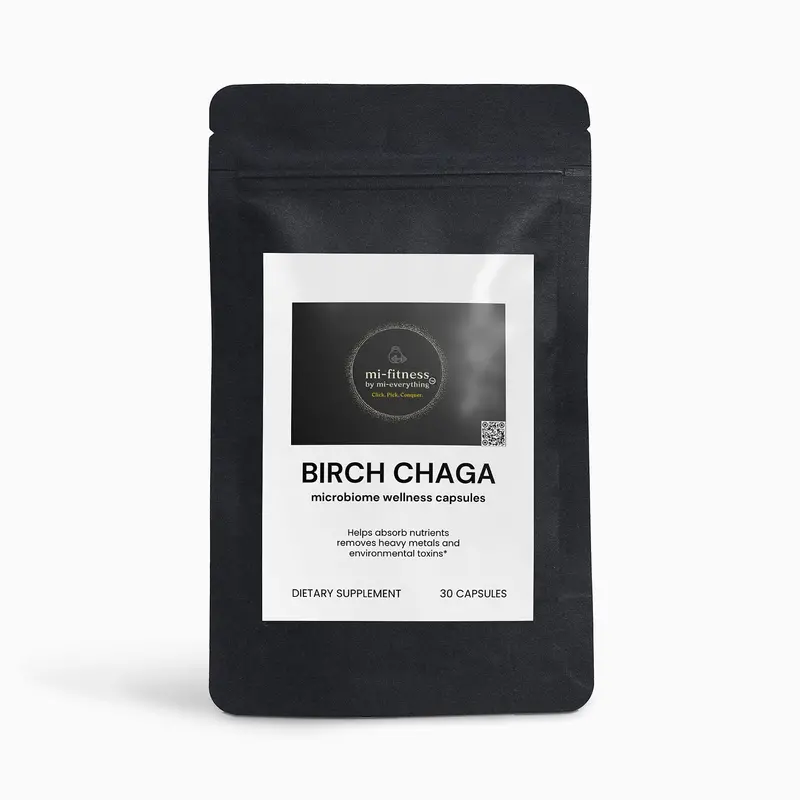 Birch-Derived Chaga Capsules For Gut Microbiome Support 1