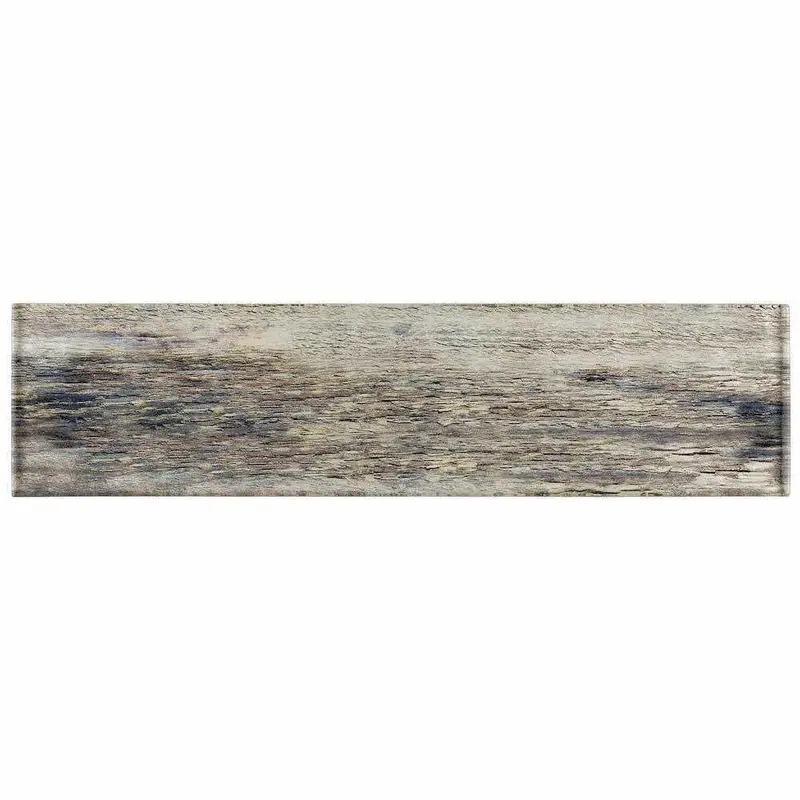 Birch Wood-Effect Glass Subway Tile 3 In X 12 In 1