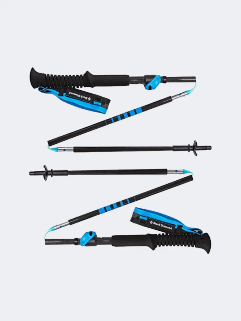Black Diamond Distance Carbon Flz Trekking Poles – Unisex, Blue/Black 1