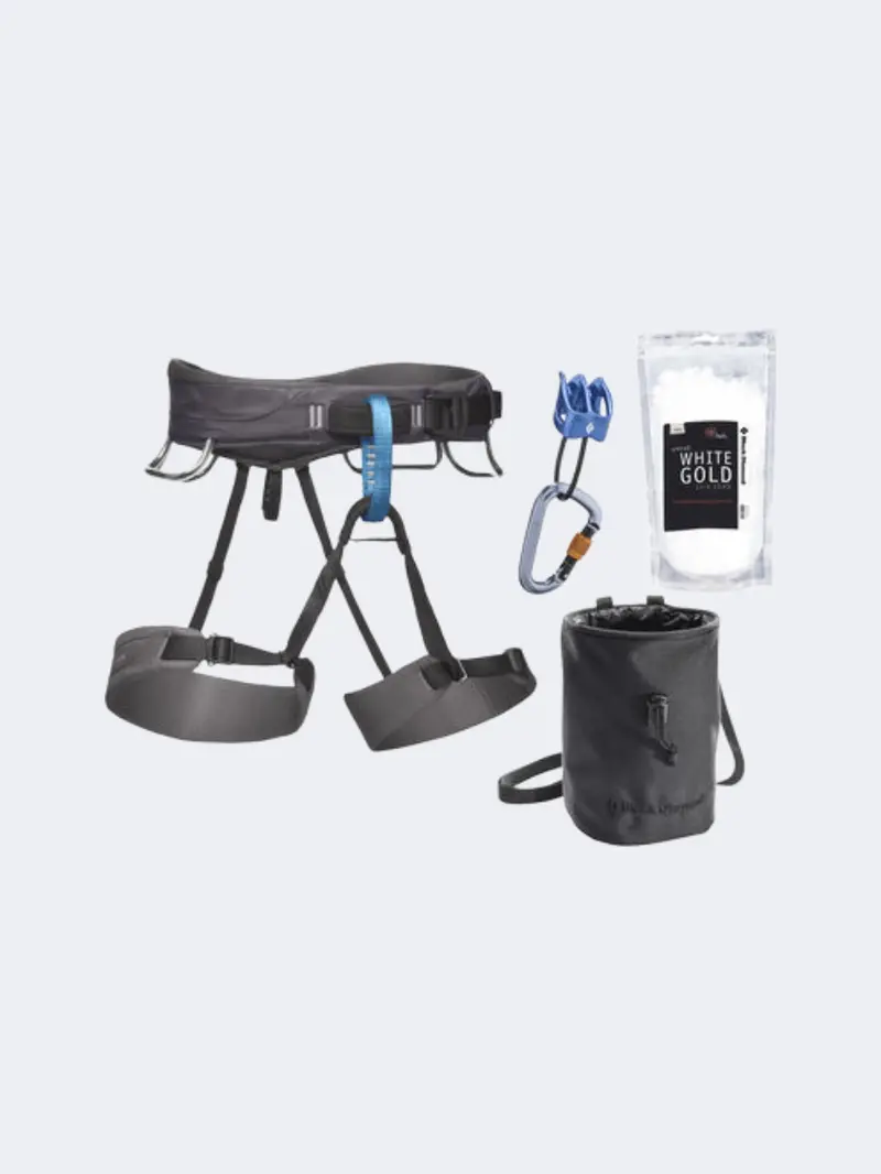 Black Diamond Men’S Momentum Climbing Harness – Slate Edition For Secure Fit 1