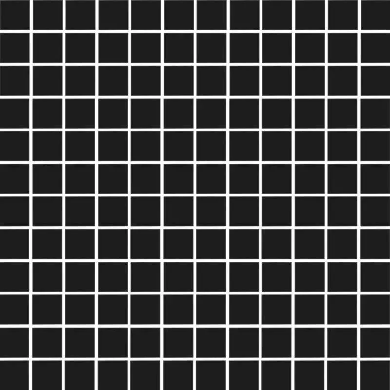 Black Honed 1X1 Porcelain Mosaic Tile 1