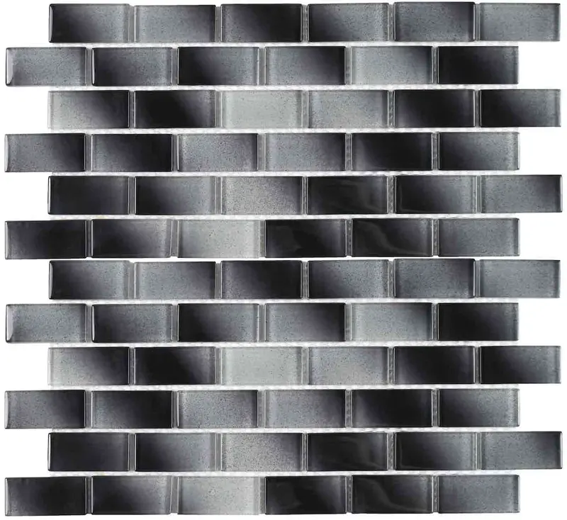 Black Mist Glass Pool Mosaic Tile – 1 In X 2 In 1
