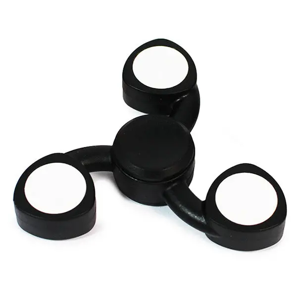 Black Three-Wing Metal Fidget Spinner 1