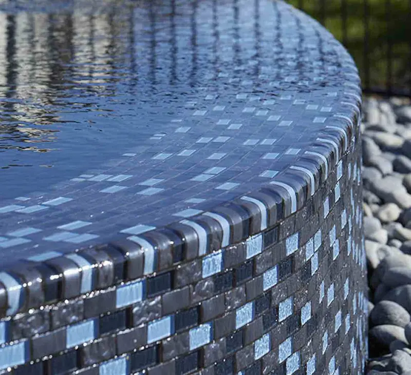 Blue Blend Glass Pool Mosaic Tile – 1 In X 2 In 1