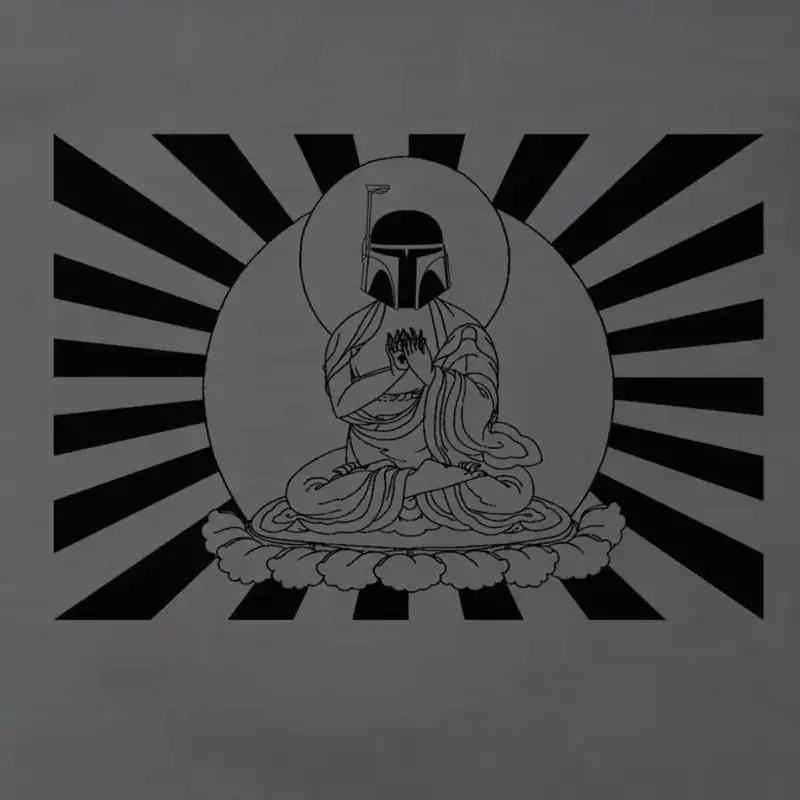 Bobba Fett Meets Zen: Star Wars Buddha Statue 1