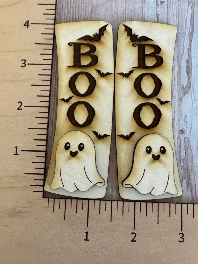 'Boo!' Ghost Hair Claw Clip – Dual-Layer Design 1