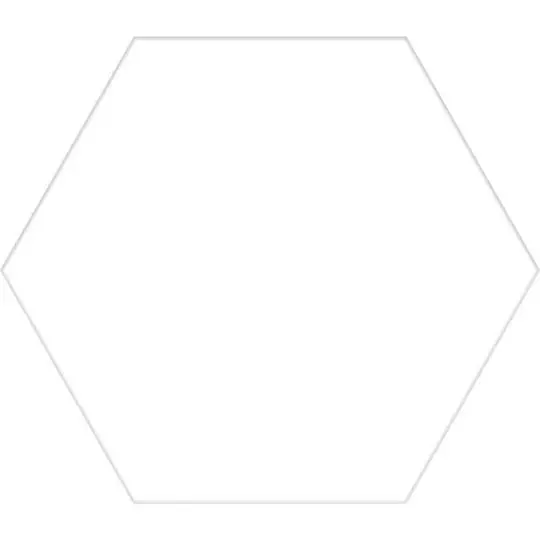 Bright White 9X10 Studio Hexagon Porcelain Tile – Clean Minimalist 1