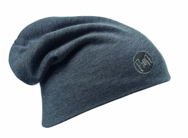 Buff Heavyweight Merino Wool Beanie – Denim-Colored Performance Hat For Men And Women 1