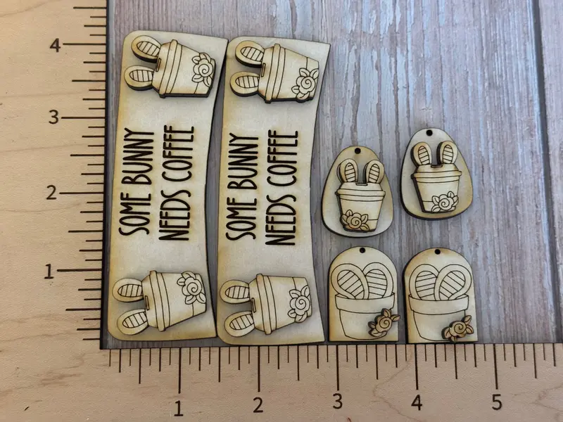 Bunny-Shaped Pot Claw Clip And Matching Earrings 1
