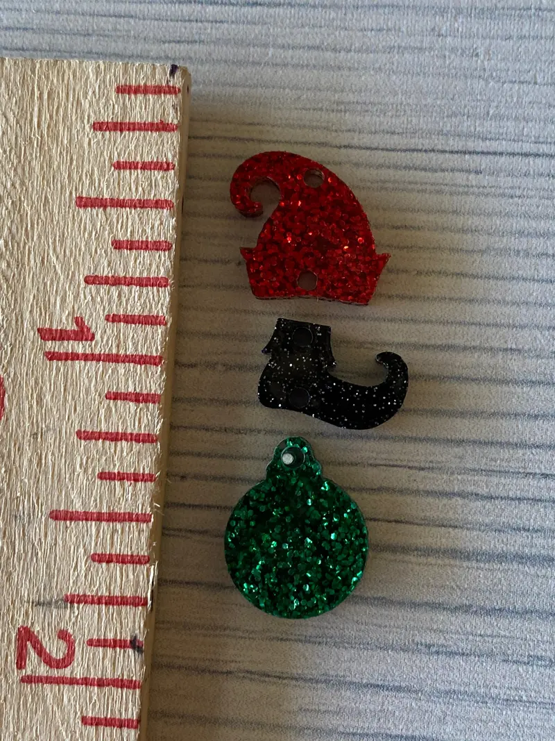 Christmas-Themed Dangling Earring Blank 7