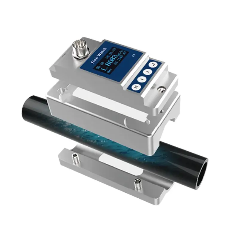Clamp-On Ultrasonic Flow Transducer – 4–20Ma/Rs485 External Pipe Sensor For Non-Invasive Liquid Measurement 1