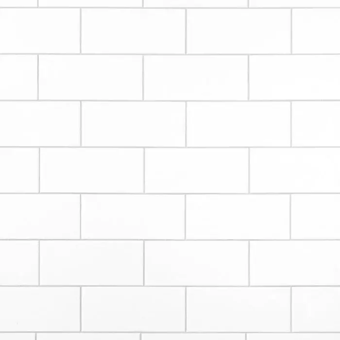 Classic White Glossy Ceramic Subway Tile – 3 In X 6 In 1