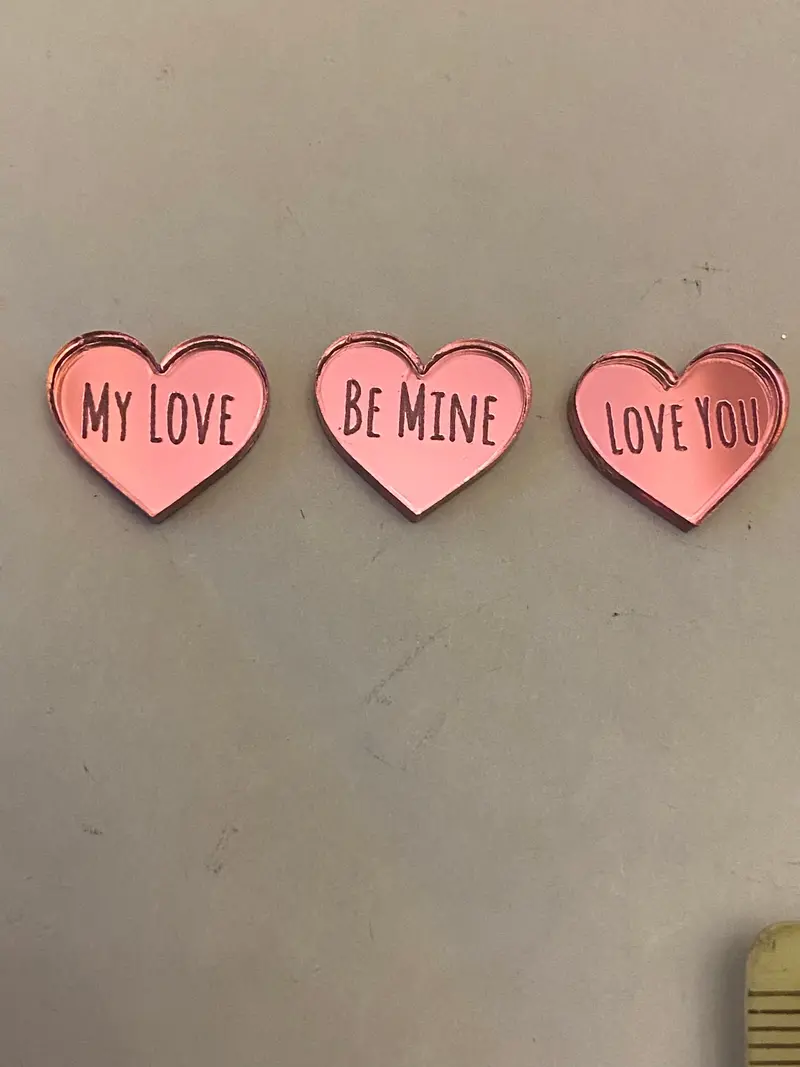 Conversation Heart Earring Stud Blank 1