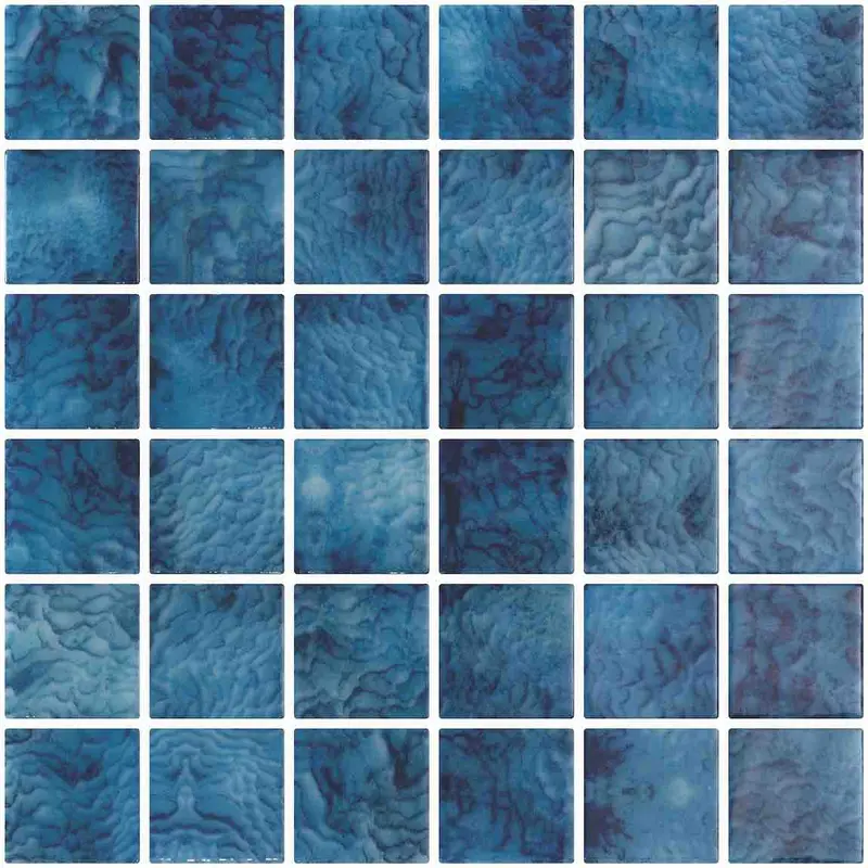 Coral Reef Blue Glass Pool Mosaic Tile (2X2 In) 1