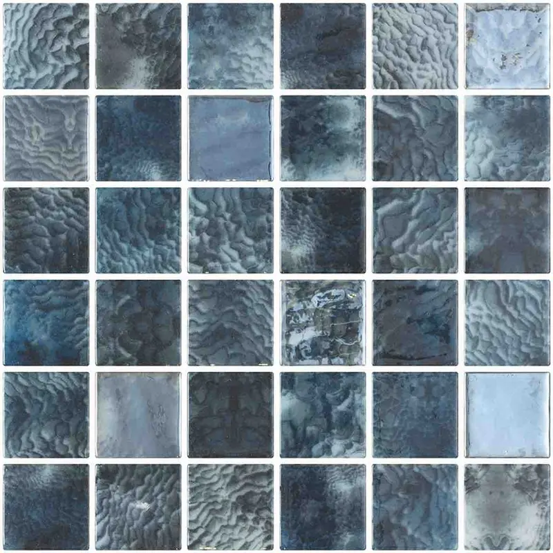 Coral Reef Grey 2X2 Glass Pool Mosaic Tile 1