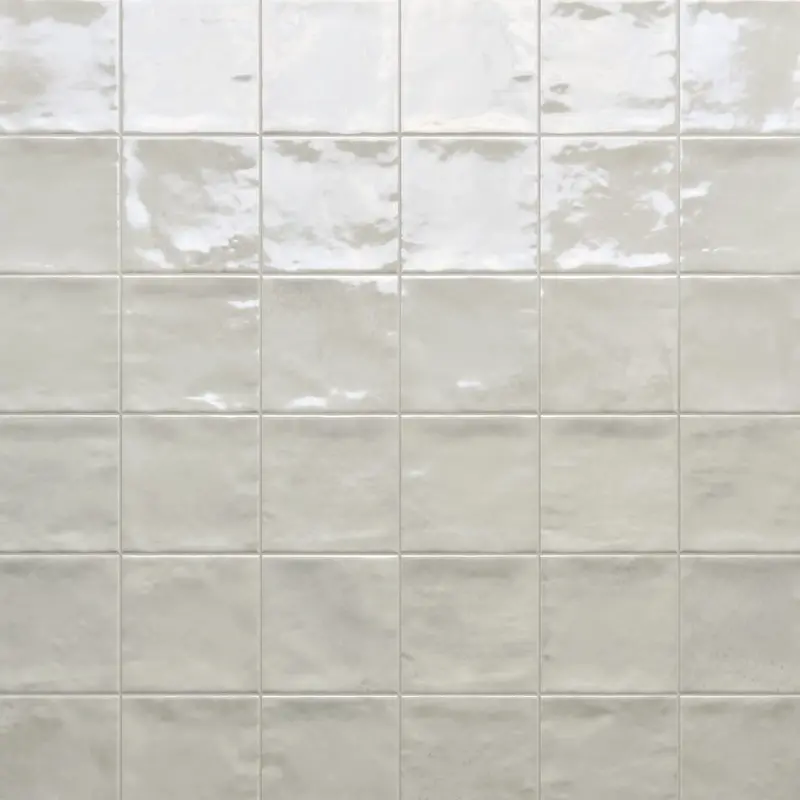 Crisp White 4X4 Glossy Porcelain Tile – Charleston Range 1
