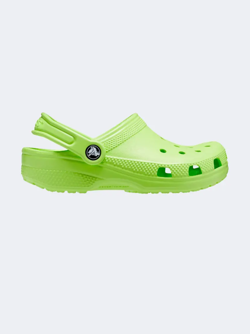 Crocs Classic Clog For Boys – Lime Lifestyle Slippers 1