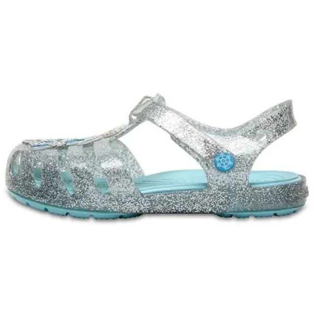 Crocs Isabella Frozen Slippers For Girls – Silver Kids’ Lifestyle Footwear 1