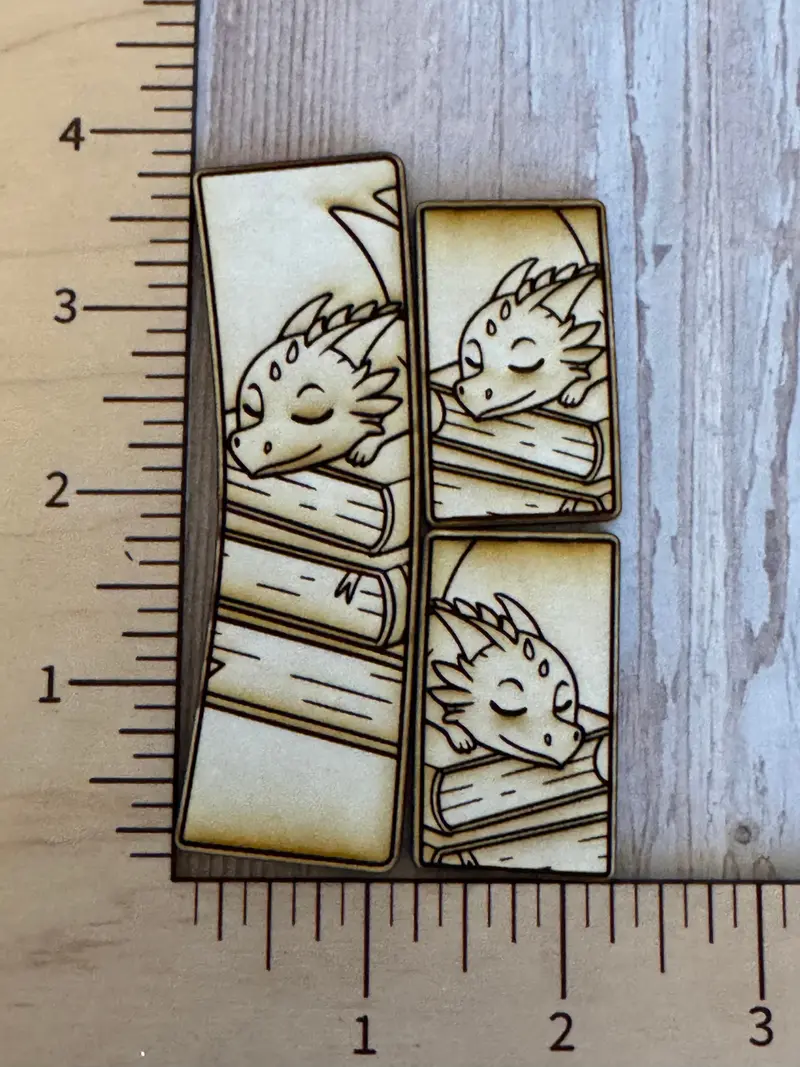Dragon Among Books Claw Clip Set With Matching Earrings 1
